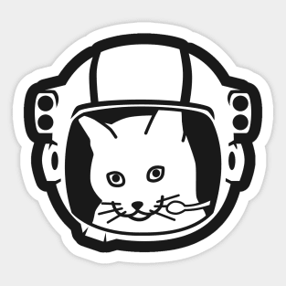 Cute & Funny Space Astronaut Cat Sticker